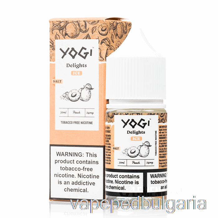 Vape Bulgaria Peach Ice Salts - Yogi Delights - 30ml 24mg